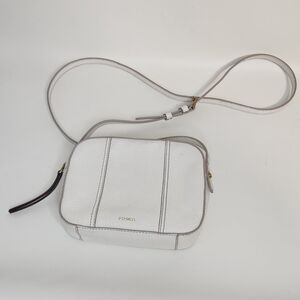 Fossil Jenna Pebble Leather Camera Bag Crossbody Bag Long Strap Purse